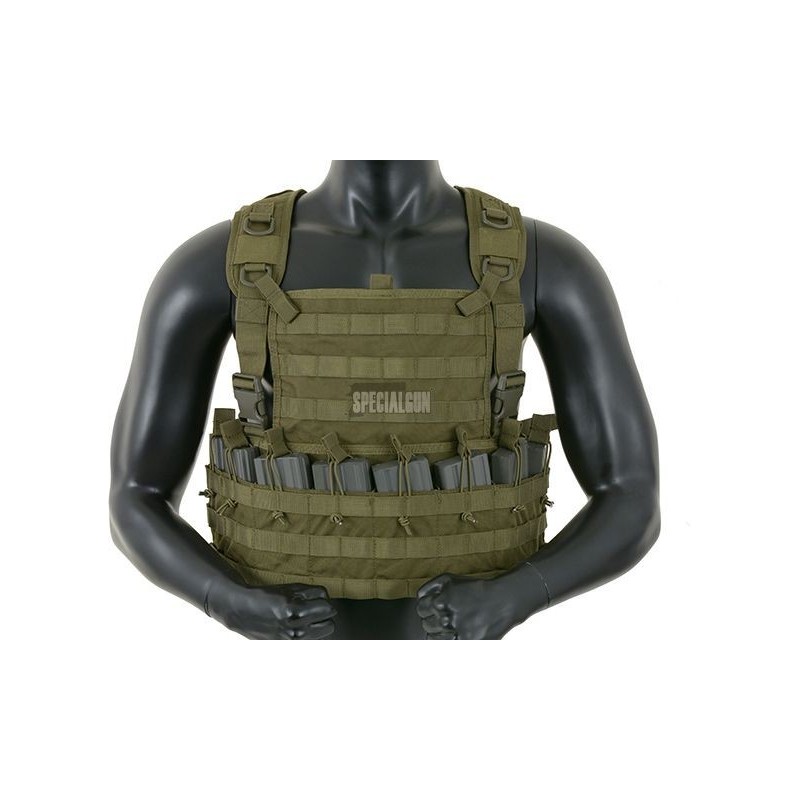 TACTICAL VEST WASACH 8FIELDS VERDE OD TACTICAL VEST WASACH 8FIELDS VERDE OD