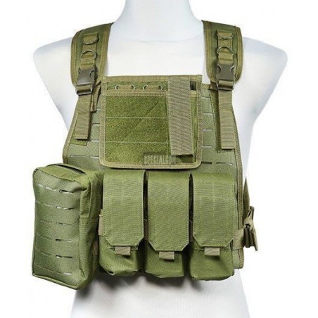 TACTICAL VEST MBSS LASER CUT VERDE OD
