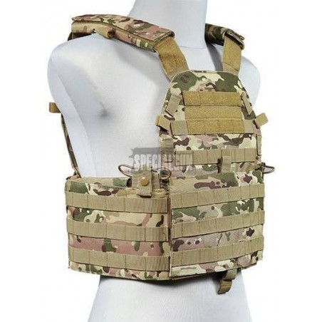 GFC CHALECO TÁCTICO 6094 PORTAPLACAS MULTICAM