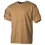 T-SHIRT TACTICAL CON TASCHE E VELCRO MFH TAN T-SHIRT TACTICAL CON TASCHE E VELCRO MFH TAN