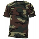 MFH CAMISETA DE CAMUFLAJE WOODLAND
