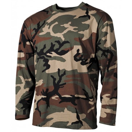 MFH CAMISETA DE MANGA LARGA WOODLAND