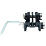 WOSPORT SOPORTE GO-PRO PARA DESLIZADOR DE 20 mm NEGRO