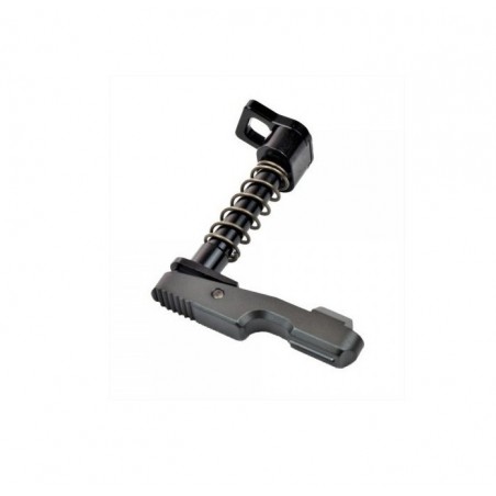 AMBIDEXTROUS CNC M4 MAGAZINE RELEASE BIG DRAGON SILVER