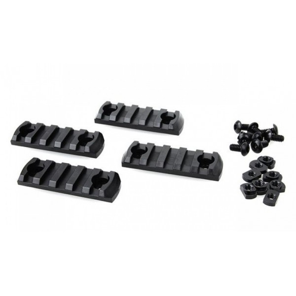 SET 4 pcs. SLITS for MLOK POLYMER TMC BLACK