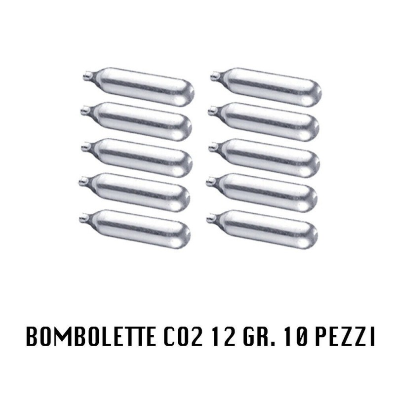 10 Bombolette CO2 12g per softair 10 Bombolette CO2 12g per softair