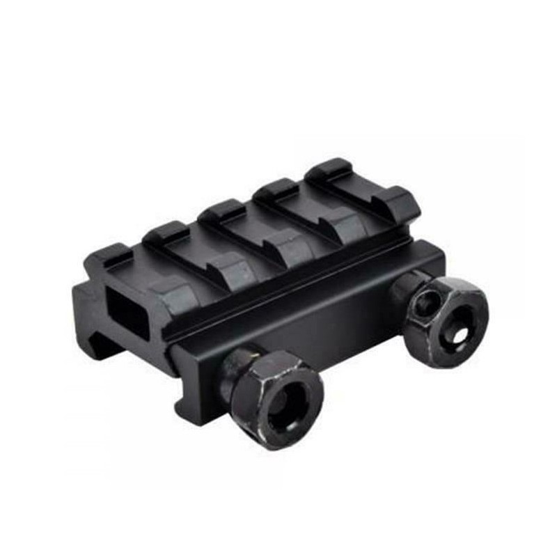 SLITTA RIALZO 1 cm. METALLO 4 SLOT JS-TACTICAL SLITTA RIALZO 1 cm. METALLO 4 SLOT JS-TACTICAL