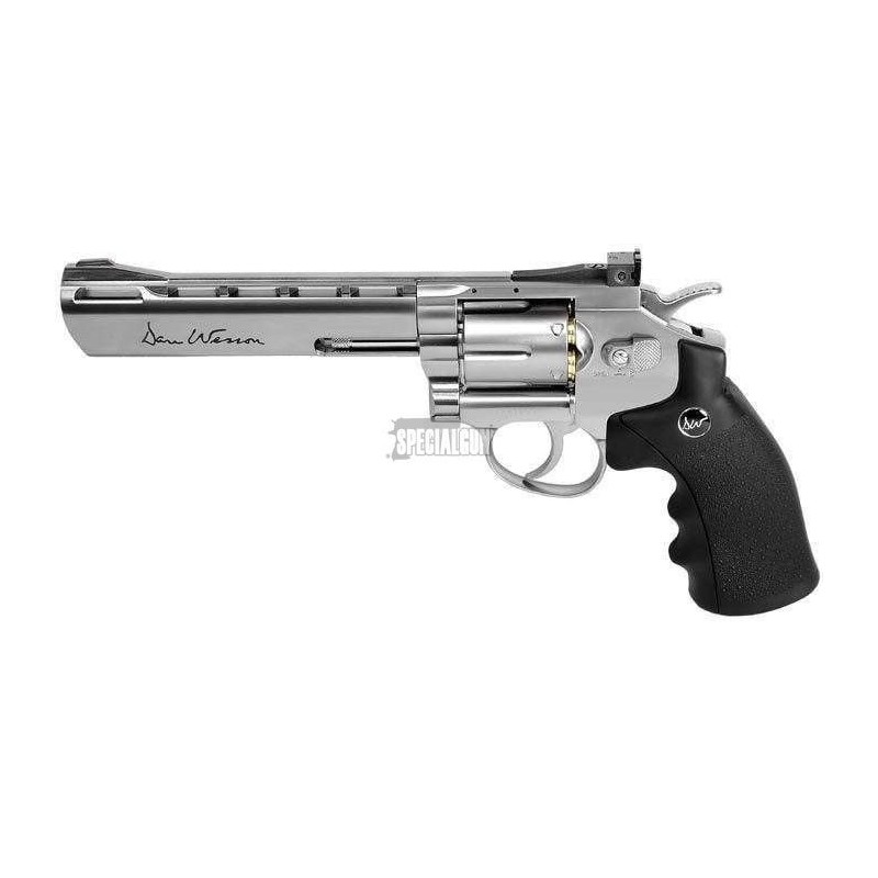 REVOLVER DAN WESSON 6" CO2 FULL METAL SILVER REVOLVER DAN WESSON 6" CO2 FULL METAL SILVER