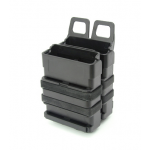 DOUBLE MAGAZINE HOLDER 5.56 HARD FMA BLACK DOUBLE MAGAZINE HOLDER 5.56 HARD FMA BLACK