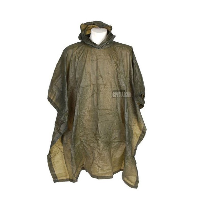 LIGHTWEIGHT WATERPROOF PONCHO FOSCO GREEN OD
