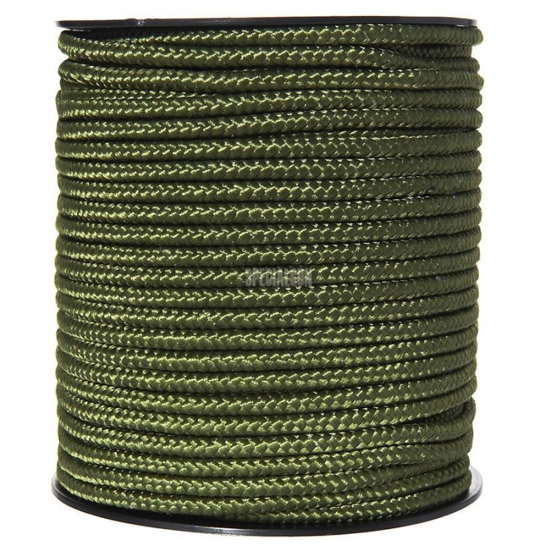 METRE 3 mm PARACORD ROPE FOSCO GREEN