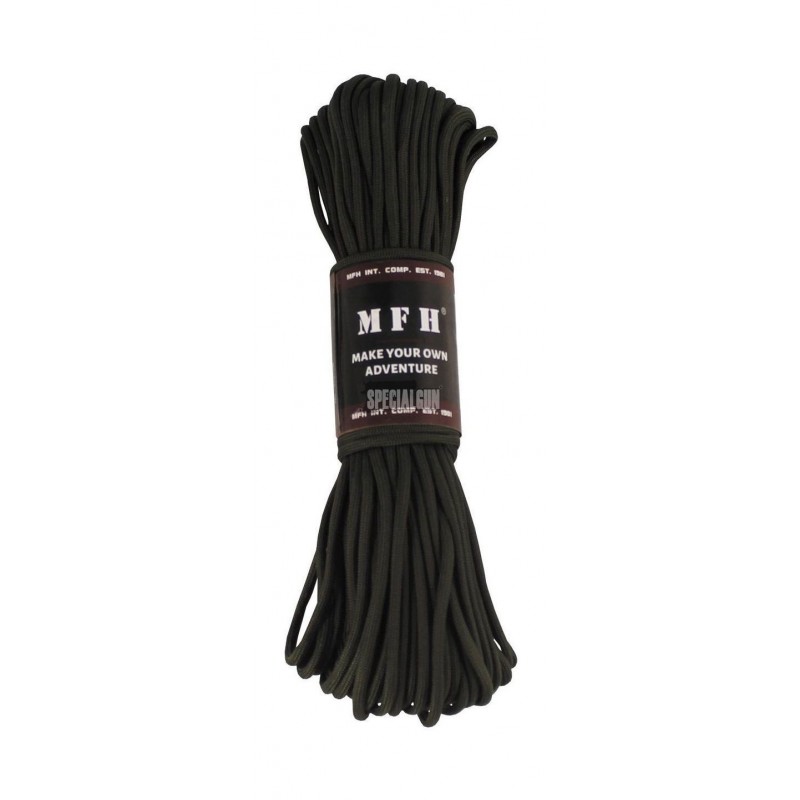 CORDA PARACORD 3 mm. 15 METRI MFH VERDE