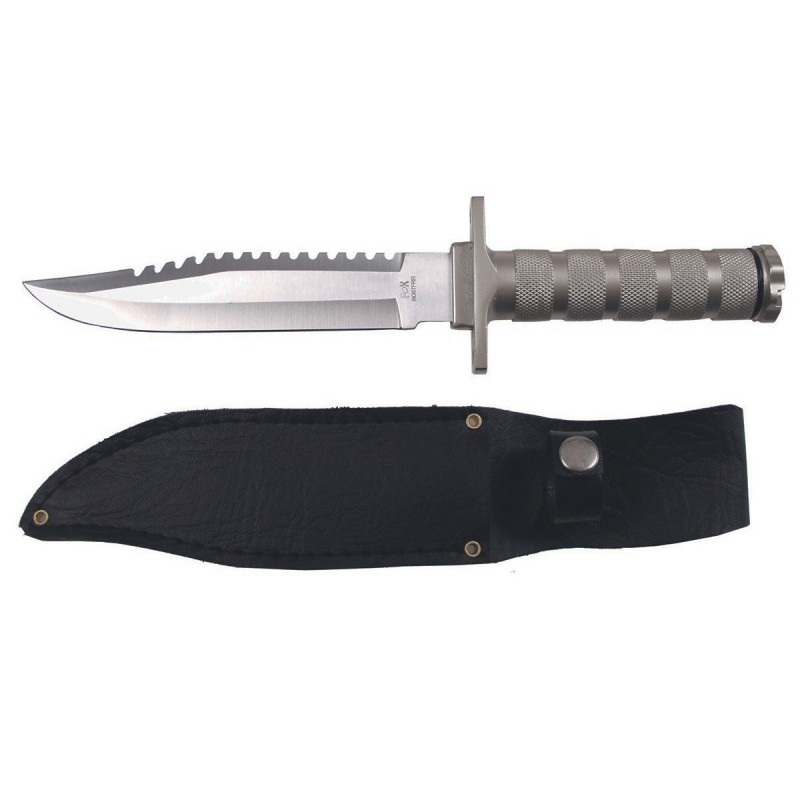 COLTELLO TATTICO METAL HANDLE LAMA FISSA FOX COLTELLO TATTICO METAL HANDLE LAMA FISSA FOX