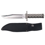 COLTELLO TATTICO METAL HANDLE LAMA FISSA FOX COLTELLO TATTICO METAL HANDLE LAMA FISSA FOX