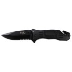 BELT CLIP FOLDING TACTICAL KNIFE FOX BLACK BELT CLIP FOLDING TACTICAL KNIFE FOX BLACK