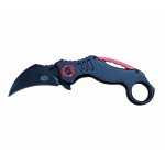 COLTELLO KARAMBIT RICHIUDIBILE STEEL CLAW KNIVES NERO/ROSSO COLTELLO KARAMBIT RICHIUDIBILE STEEL CLAW KNIVES NERO/ROSSO
