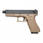 KP-18 TBC-MS GLOCK 18 CO2 BLOWBACK KJW TAN/NERO KP-18 TBC-MS GLOCK 18 CO2 BLOWBACK KJW TAN/NERO