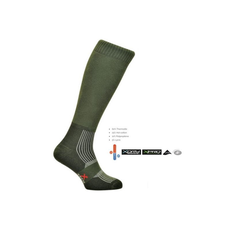 WARRIOR XTECH CALCETINES TÉCNICOS TÉRMICOS VERDE OD WARRIOR XTECH CALCETINES TÉCNICOS TÉRMICOS VERDE OD