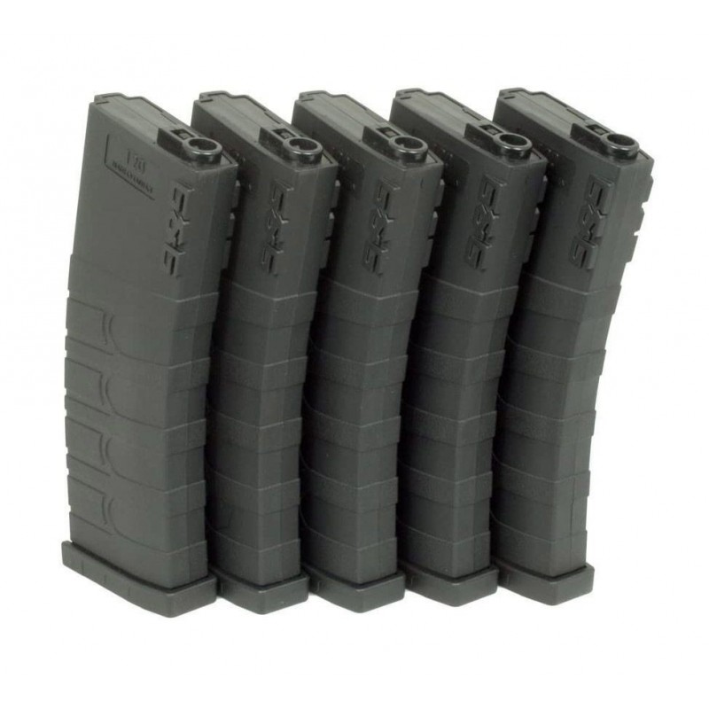 CAJA 5 CARGADORES MID-CAP 120 bb M4 G&G NEGRO