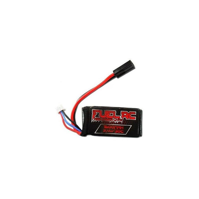 LIPO BATTERY 7.4V 1600 mAH 30C FUEL FOR AMOEBA
