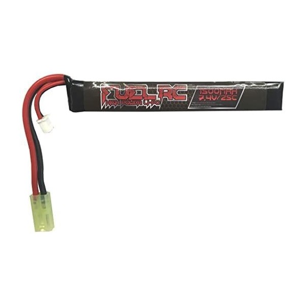 LIPO BATTERY 7.4V 1500 mAH 25C FUEL