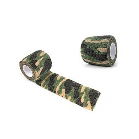 BANDA ADESIVA CAMOUFLAGE FOSCO WOODLAND DIGITAL