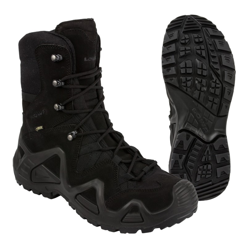 MILITARY BOOTS ZEPHYR GTX HI TF LOWA BLACK MILITARY BOOTS ZEPHYR GTX HI TF LOWA BLACK