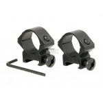 30 MM LOW RING FOR OPTICS AND TORCH (2 PCS.)