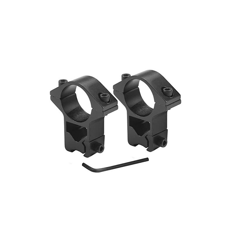 ANILLAS DE ÓPTICA DE 30 MM DE ALTURA PARA CORREDERA DE RIFLE DE 11 MM (2 UDS.)