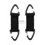 2 pz DOPPIO MOSCHETTONE HOOK PLASTICA DURA 101 INC NERO 2 pz DOPPIO MOSCHETTONE HOOK PLASTICA DURA 101 INC NERO