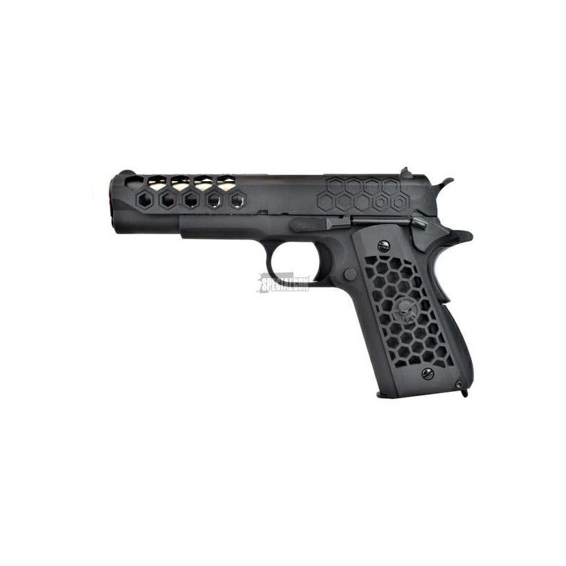 WE 1911 HEX CUT GEN2 GAS BLOWBACK FULL METAL NEGRO WE 1911 HEX CUT GEN2 GAS BLOWBACK FULL METAL NEGRO