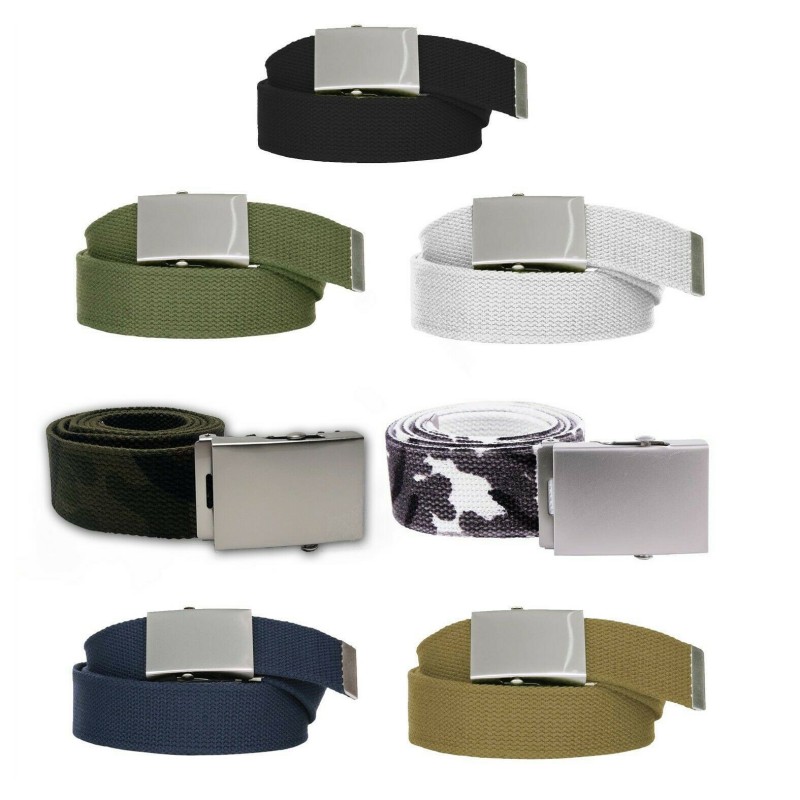 CINTURA MILITARE IN TELA CON FIBBIA IN METALLO CINTURA MILITARE IN TELA CON FIBBIA IN METALLO
