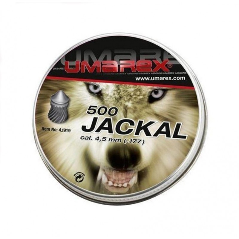 PIOMBINI A PUNTA JACKAL CAL.4,5 500 pz 0,53 gr UMAREX PIOMBINI A PUNTA JACKAL CAL.4,5 500 pz 0,53 gr UMAREX