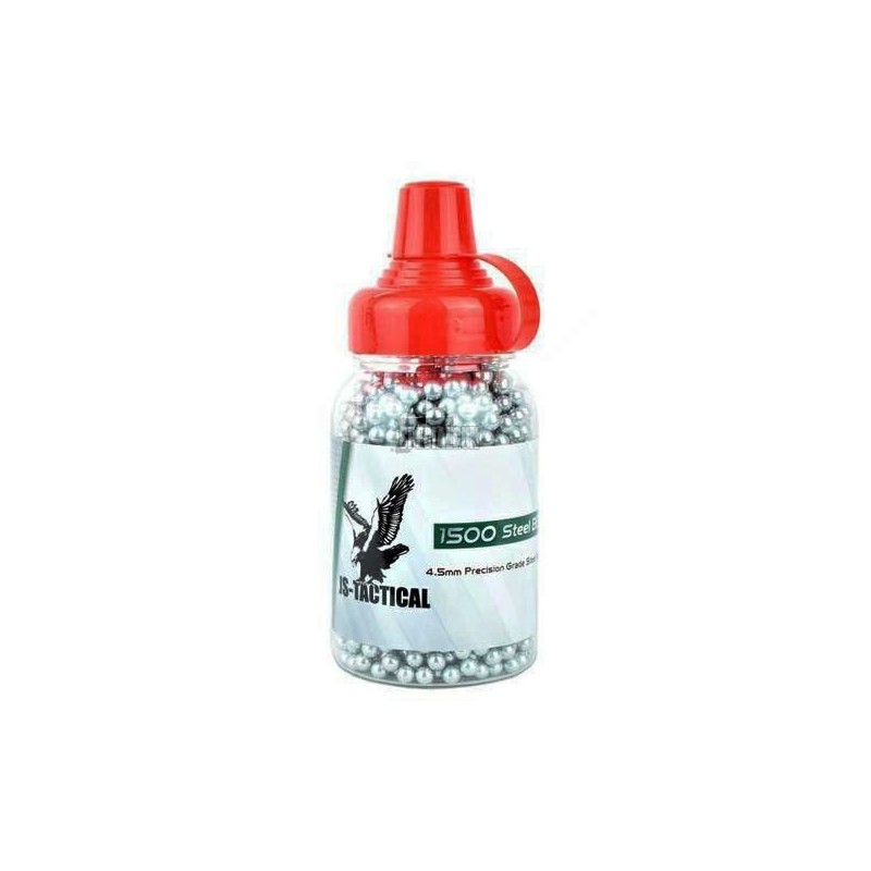 BOLAS DE ACERO 4,5 mm 1500 unid JS-TACTICAL BOLAS DE ACERO 4,5 mm 1500 unid JS-TACTICAL