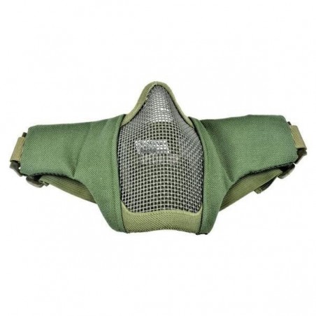 WOSPORT MÁSCARA DE MALLA METÁLICA Y TEXTIL VERDE