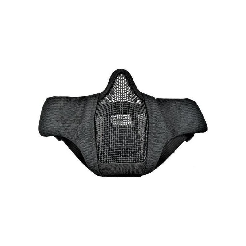 MASCHERA A RETE IN METALLO E TESSUTO WOSPORT NERO MASCHERA A RETE IN METALLO E TESSUTO WOSPORT NERO
