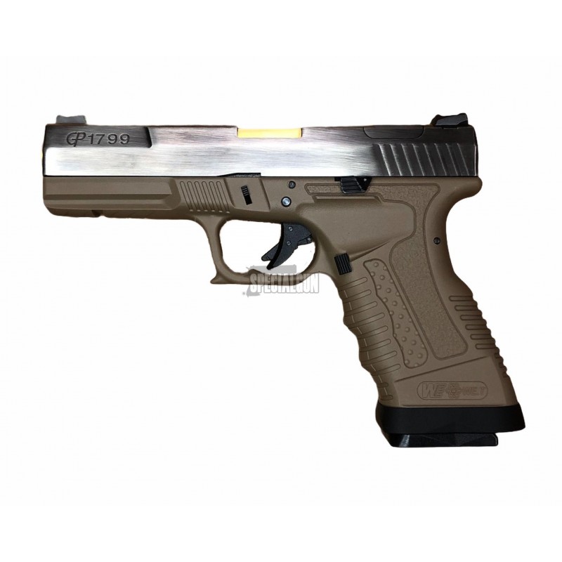 GP1799 T4 GAS BLOWBACK METAL TAN/GOLD WE