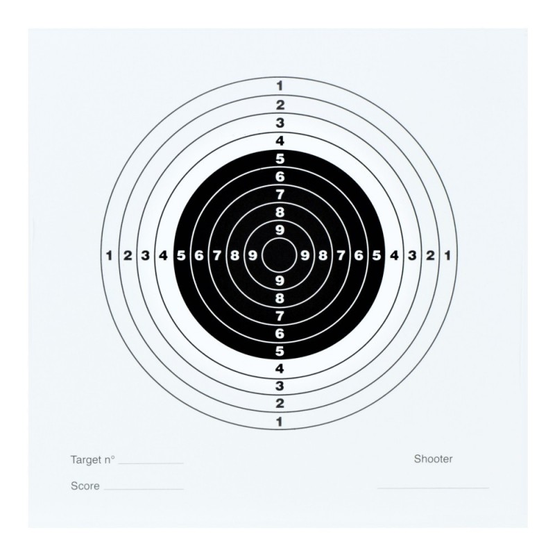 TARGET SHEETS FOR TARGET 14X14 WHITE 100 PCS.