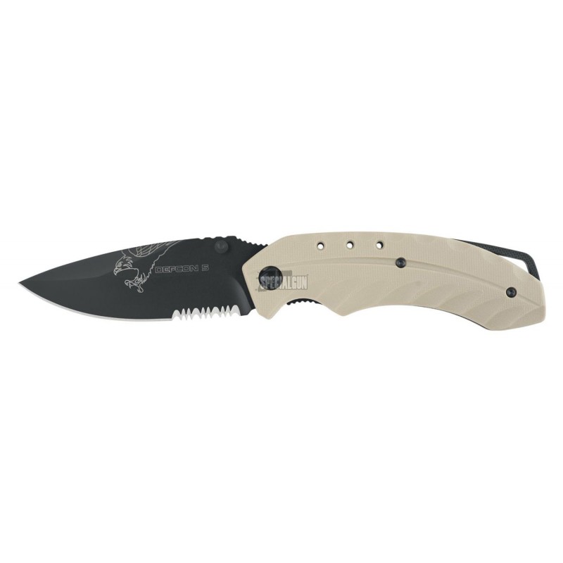 DEFCON 5 CUCHILLO TÁCTICO PLEGABLE FOXTROT DESERT DEFCON 5 CUCHILLO TÁCTICO PLEGABLE FOXTROT DESERT