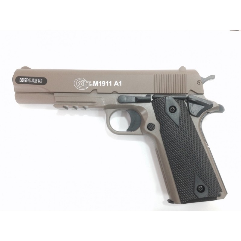 PISTOLA A MOLLA COLT M1911 A1 METAL CYBERGUN DARK EARTH
