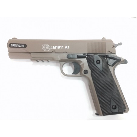 PISTOLA A MOLLA COLT M1911 A1 METAL CYBERGUN DARK EARTH