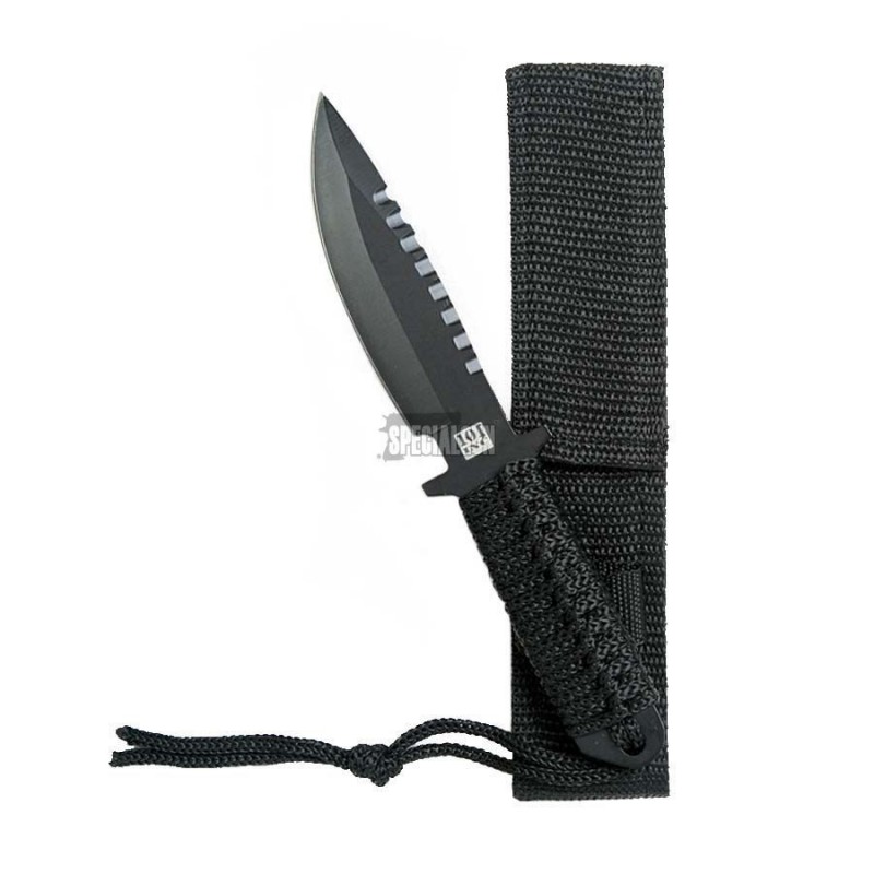 COLTELLO RECON 7" PARACORD LAMA FISSA 18,5 cm 101 INC NERO COLTELLO RECON 7" PARACORD LAMA FISSA 18,5 cm 101 INC NERO