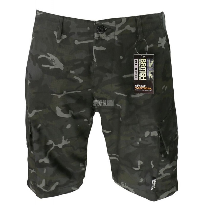 PANTALONCINO ACU SHORTS RIPSTOP CAMO BTP BLACK KOMBAT UK PANTALONCINO ACU SHORTS RIPSTOP CAMO BTP BLACK KOMBAT UK
