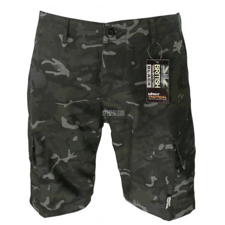 PANTALONCINO ACU SHORTS RIPSTOP CAMO BTP BLACK KOMBAT UK