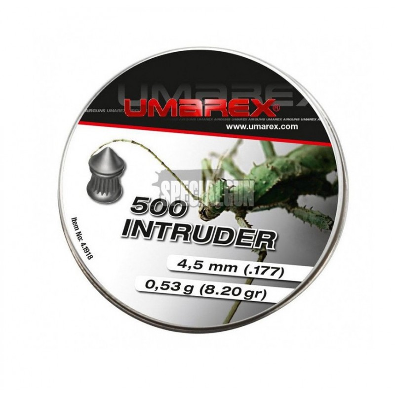 PIOMBINI A PUNTA INTRUDER CAL.4,5 500 pz 0,53 gr UMAREX PIOMBINI A PUNTA INTRUDER CAL.4,5 500 pz 0,53 gr UMAREX