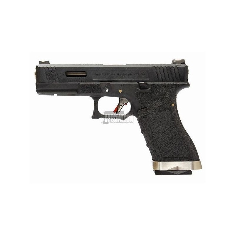 G17 FORCE SERIES GAS BLOWBACK METAL WE BLACK/SILVER