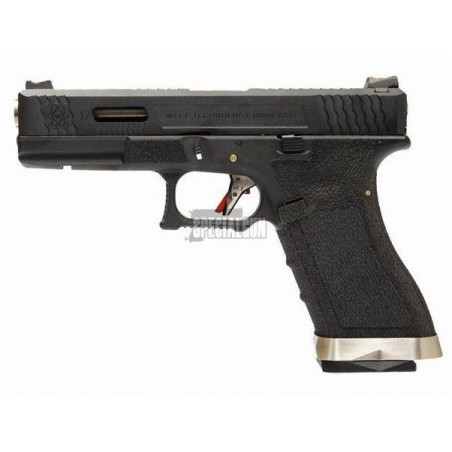 G17 FORCE SERIES GAS BLOWBACK METAL WE BLACK/SILVER