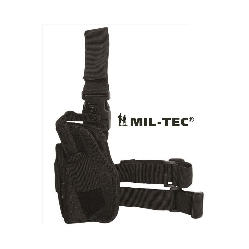 MILTEC FUNDA MILITAR MUSLO IZQUIERDO NEGRO