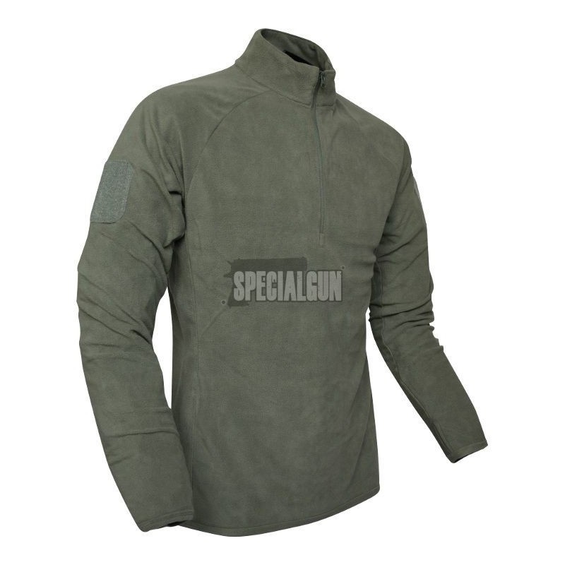 LUPETTO IN PILE ELITE MID-LAYER CON ZIP VIPER TACTICAL VERDE LUPETTO IN PILE ELITE MID-LAYER CON ZIP VIPER TACTICAL VERDE