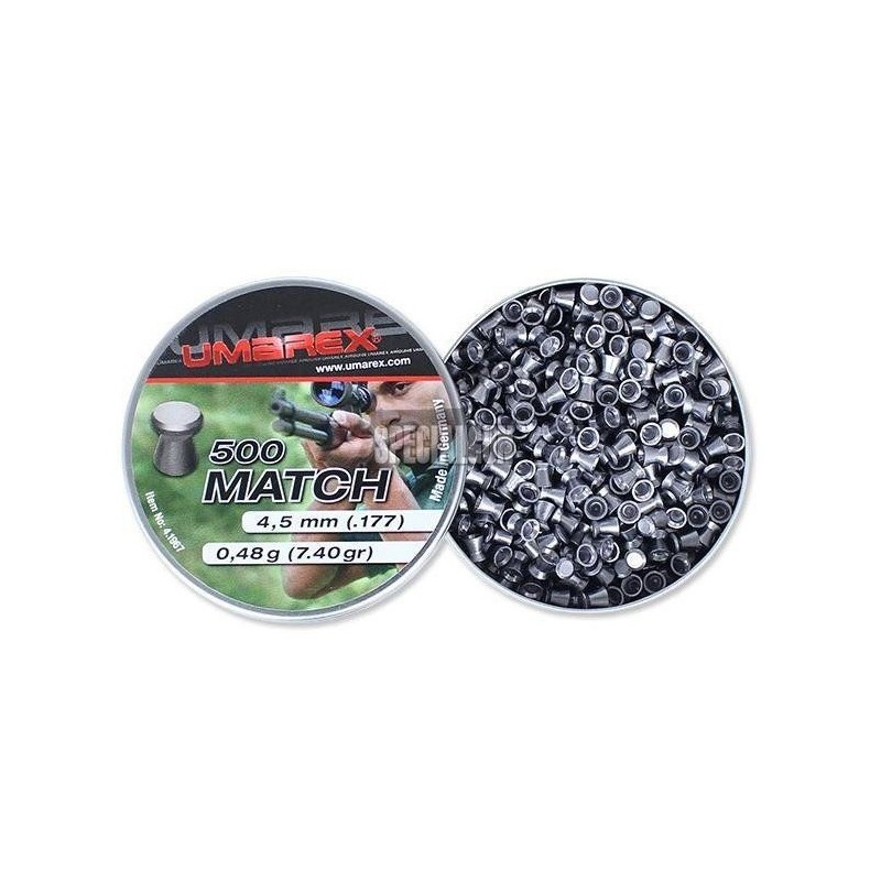 PIOMBINI MATCH CAL.4,5 500 pz 0,48 gr UMAREX